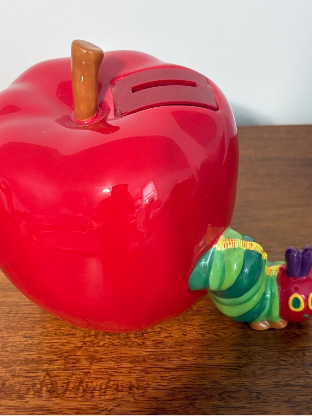 Eric Carle Red Apple Bank with the Very Hungry Caterpillar RARE